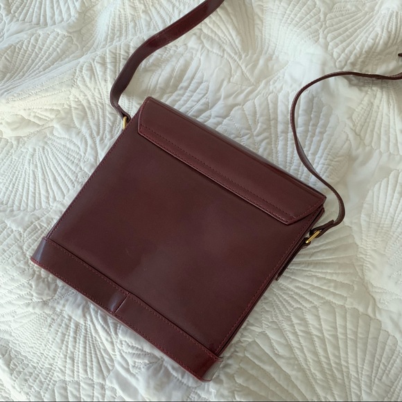 Sold - Vintage Polo Ralph Lauren Burgundy Crossbody Bag - Picture 8 of 15